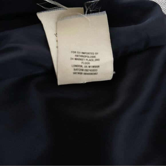 Anthropologie Sleeping On Snow White Red Gray Intarsia Poly-Wool Blend Jacket - Picture 6 of 8